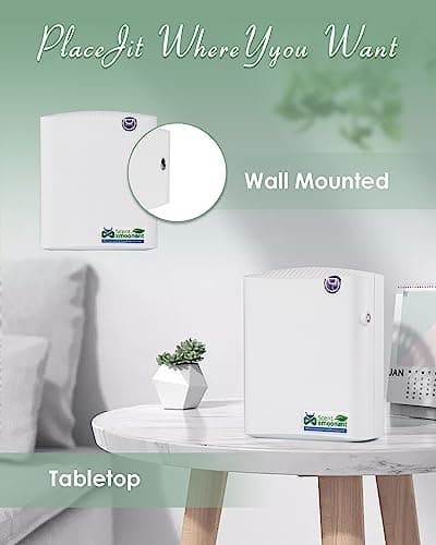 Mxmoonant Electrique Diffuseur d'Huiles Essentielles sans Eau, Mural, Couvrant 60-100m2, 300ml Bouteille d'huile, Contrôle d'Application&Timer, pour Grande Piece, Bureau, Magasin, Hotel
