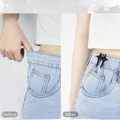 4 Paires D'épingles à Boutons de Jeans, Boutons de Jeans, Boutons de Taille Ajustables et Sans Couture, Sans Couture et Sans Outils Requis