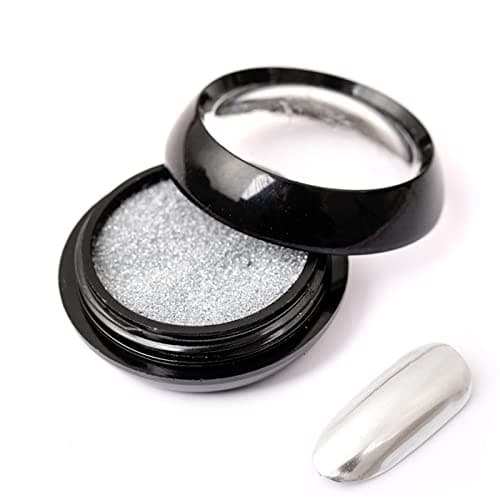Holzsammlung 12 Couleur BoîTe Poudre à Ongles,Paillettes Ongles Effet Miroir Poudre Chrome d'Ongle,Chrome Pigments Avec Paillettes pour Décoration D'ongle#03