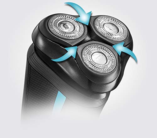Remington Rasoir Electrique [Performance Précison Comfort] Style Series R6 (Escamotable, Ergonomique, Têtes Multidirectionelles 360°, Etanche, Batterie Lithium 60 min, Charge USB) Tondeuse R6000