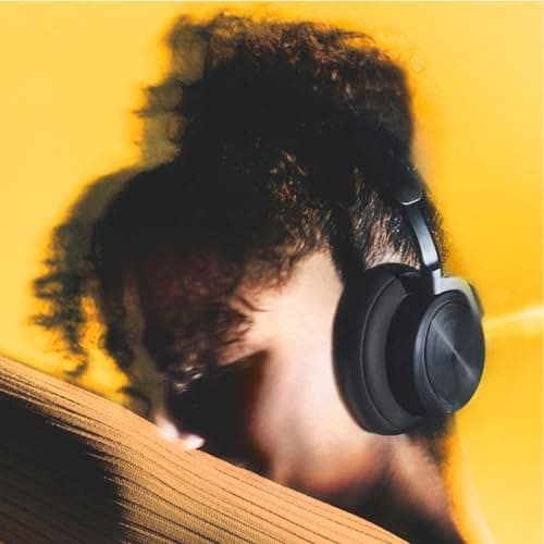 Bang & Olufsen Beoplay HX - Casque Haut de Gamme Bluetooth Réduction de bruit Sans Fil, 6 Microphones, Jusqu’à 40 heures d’Autonomie, Casque Audio et Étui de Transport - Noir