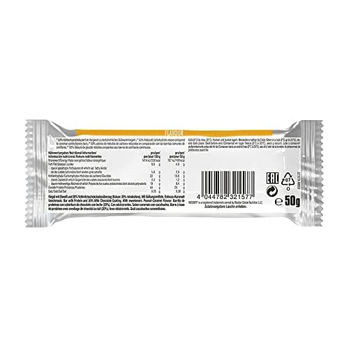 Weider Low Carb High Protein Protein Bar, caramel aux cacahuètes, 24 pièces par boîte, Fitness & Bodybuilding, 24 x 50 g
