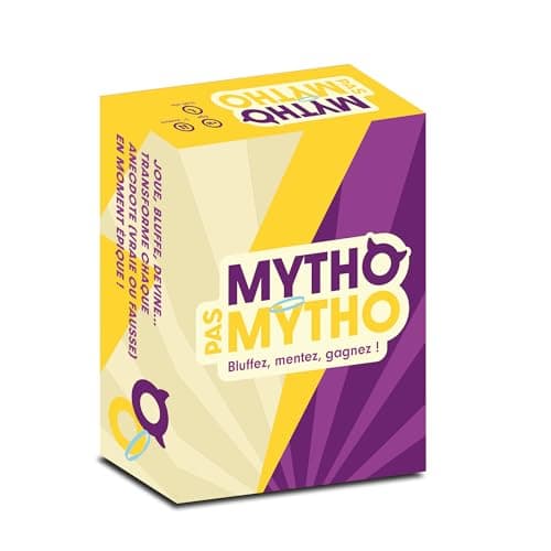 Mytho Pas Mytho - Jeu de Societe - Jeu d'ambiance et de Bluff Entre Amis ou Entre collègues - Jeu de Société Adulte - 2 à 8 Joueurs - Jeu de Cartes dès 16 Ans