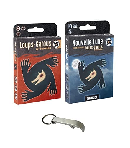 Lot « Loups Garou de Thiercelieux » + Extension Nouvelle Lune + 1 Décapsuleur Blumie (Jeu de Base + Nouvelle Lune)