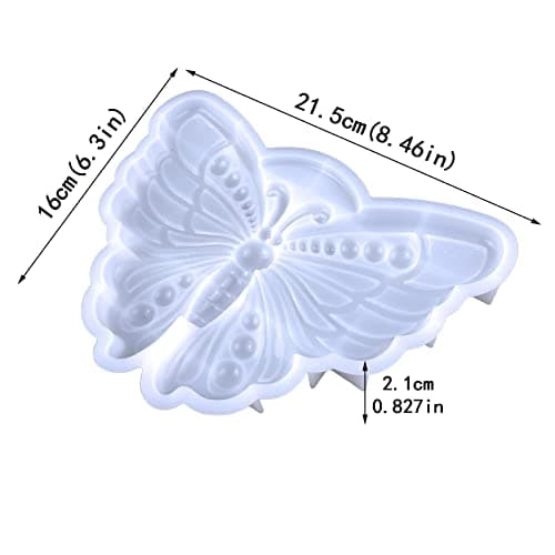 URFEDA Moule en Résine Silicone 3D Papillon Suspension Murale Moule en Résine Époxy Moule en Résine d'animaux Marins Moules à Bougie Silicone pour Bricolage Souvenirs Artisanat Cadeau