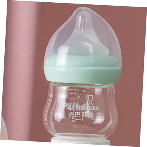 TOYANDONA Biberon En Verre Pour Biberon De Lait Pour Biberon Pour Nourrissons Biberon Anti Colique Biberons Pour Nouveau-né Entraîneur De Buvant Biberon à Col Large Un Verre