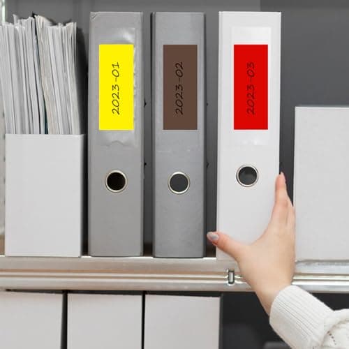 Étiquettes Adhésives Inscriptibles Jaunes 102×51 mm 60 Pièces