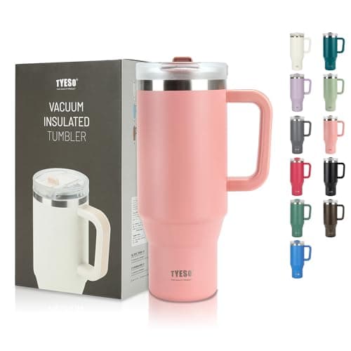 Riley Joy Travel Mug 1200 ml Gourde avec Paille Gobelet à Café à Emporter Anti-fuite en Acier Inoxydable Gobelet Isotherme