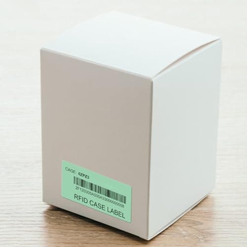 YIKIADA Lot de 350 étiquettes thermiques, vertes, 25 x 50 mm, en vinyle, autocollantes, rectangulaires, imperméables, compatibles avec M110/M220