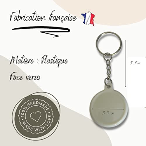 Porte clé badge OM Olympique de marseille football personnalisé collection