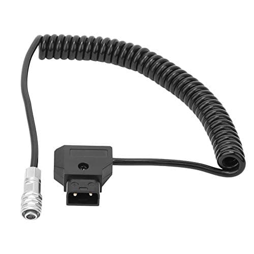 Cordon d'alimentation de la caméra, câble CC à 4K 2 Broches Pièces de Rechange pour caméra Blackmagic Pocket Cinema 4K / Gold Mount V Mount Battery P Tap