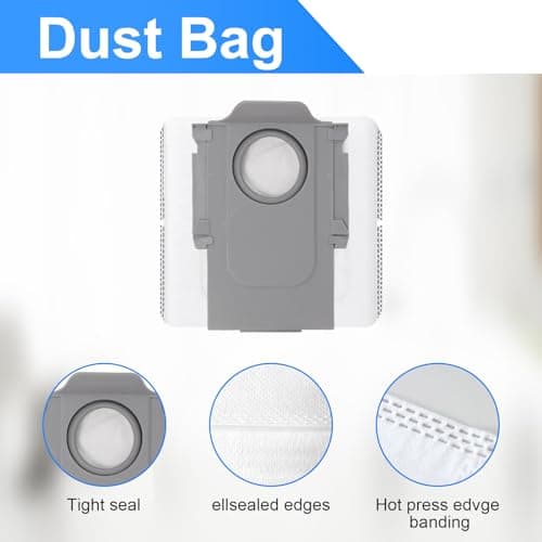 Kit d'accessoires pour Roborock Qrevo S / QRevo Pro / QRevo MaxV robot Pièces de rechange 1 brosse rouleau principale, 4 filtres HEPA, 4 serpillères, 6 brosses latérales, 4 sacs à poussière, 1 brosse