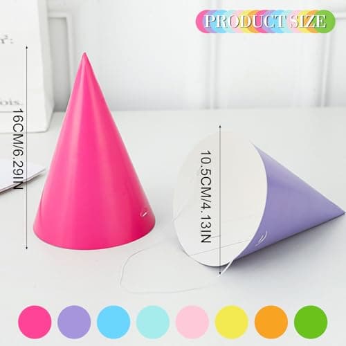 UILYNIU 24 Pièces Chapeau Anniversaire Kit Chapeau de Couronne D'anniversaire Colorées de Fête Pour Anniversaire Party, Fêtes de bébé Accessoires de jeu de fête amusant (24 pcs)