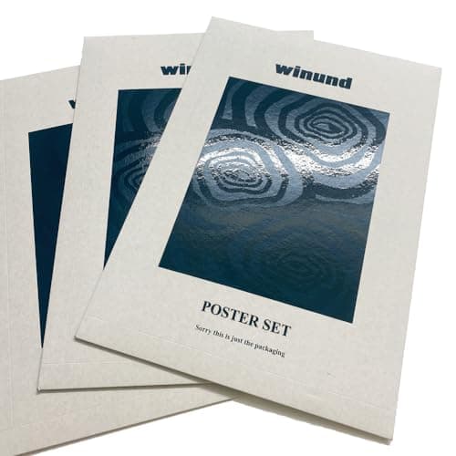 Winund set de 6 posters muraux 30x40 cm, SANS CADRE, décoration murale de chambre, tableaux, posters et arts décoratifs, accessoires de décoration intérieure, cadre A3, affiche decoration murale