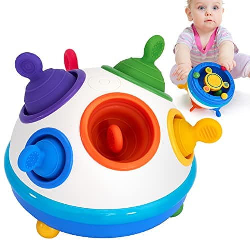 hahaland Jouet Bebe 1 an Montessori d'Activité et Développement, Cadeau Fille Garçons 1 2 3 an Sensorielle Bebe Pop Cubi Montessori 1 2 3 Ans