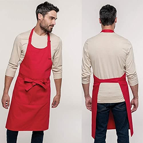 Tablier coton personnalisé et brodé avec un prénom, texte, TOP QUALITE, 20 coloris, 20 motifs. Tissu de qualité 100% coton.