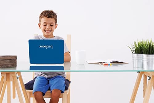 Lexibook, Ordinateur Portable éducatif bilingue Anglais/français, écran Couleurs, 130 activités de Langue, écriture, mathématiques, logique, Musique et Jeux, Bleu, JC798i1