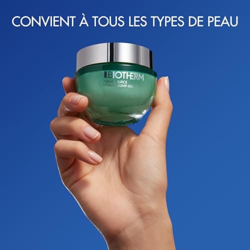 BIOTHERM - Aquasource Hyalu Plump Gel - Soin Hydratant Visage - Acide Hyaluronique - Peaux Repulpées - Tous Types de Peaux