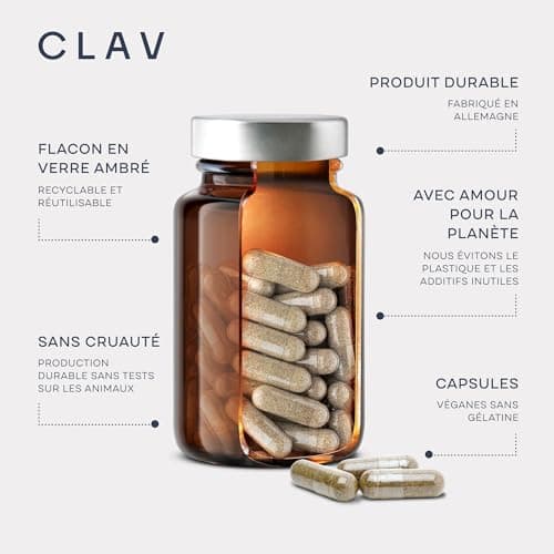Iode Thyroide Bio avec Selenium Bio - Complement Alimentaire Thyroide - 150 μg per Iode Gelules + 55 μg Sélénium - à base de Algue Kelp et Selenium Naturel - 120 Capsule d'Iode - Vegan