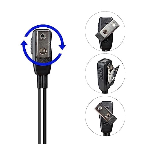 HYSHIKRA Sepura Oreillette compatible avec les radios Sepura STP8000 STP9000 SC20 SC21 (tube acoustique caché)