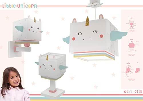Dalber Applique murale enfant Little Unicorn Licorne les animaux, 64599, E27
