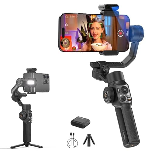 ZHIYUN Smooth-5S AI Combo[Officiel] Stabilisateur Smartphone, Handy Gimbal à 3 Axes, avec Trépied, AI Tracker, Stabilisateur Téléphone Portable, pour Vlog, Youtube, TikTok
