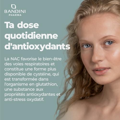 Bandini® NAC N-Acétyl-Cystéine 600 mg - Haute Biodisponibilité - Antioxydant, Synthèse du Glutathion - Soutient le système immunitaire - Sans Additifs - 100% Vegan - 90 Comprimés avec Acetyl Cysteine
