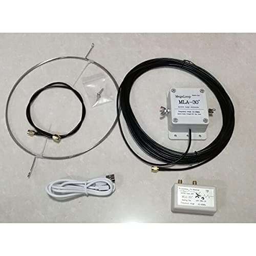 GutView MLA-30 + Plus Antenne de Boucle de Version de Mise à Niveau 0,5-30 MHz Anneau étanche à la Pluie antenne de réception Active Faible Bruit Onde Courte Moyenne