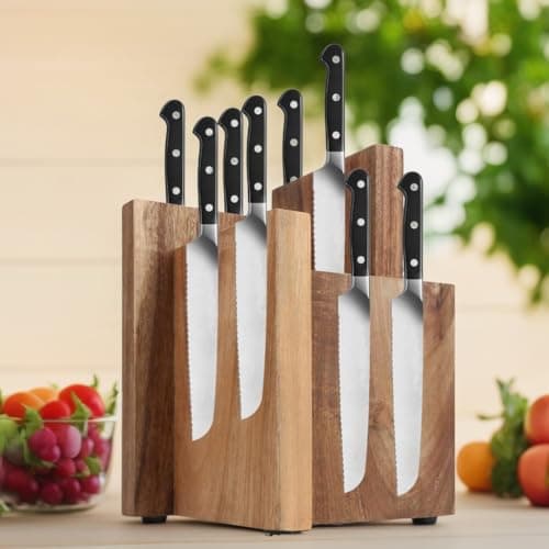 Uniharpa Home Kitchen, supports magnétiques pour porte-couteaux avec aimants renforcés puissants et pieds antidérapants, porte-couteau de rangement multifonctionnel.