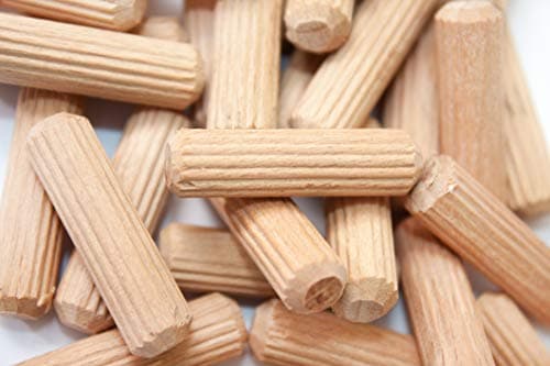 Chevilles en bois pour travaux manuels - 10 ou 20 ou 30 pièces - Assortiment de chevilles cannelées - Pour meubles - Bois de hêtre - Solide et épais - Choisissez votre taille et votre taille