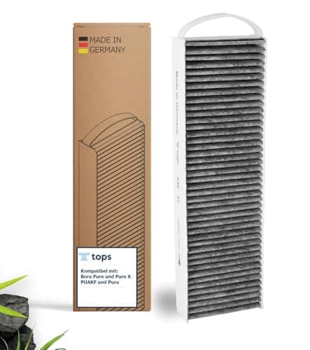 Tops Filtre à charbon actif pour Bora Pure PUAKF - Filtre de qualité supérieure pour votre plaque de cuisson Bora avec hotte aspirante PURU ou PUXU (1 paquet)