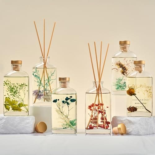 COCORRÍNA Diffuseur Parfum Maison, Linge Propre 160ml avec bâtonnets Parfum de Maison pour Salle de Bain Chambre à Coucher Décoration d'intérieur