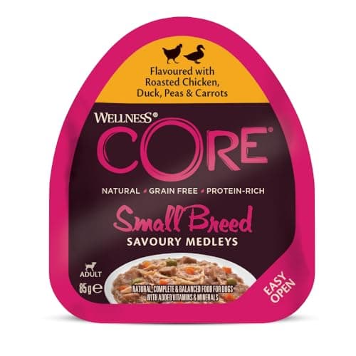 Wellness CORE Small Breed Savoury Medleys, Nourriture Humide Chien, Pâtée pour Chiens de Petite Race, à Haute Teneur en Viande, Butcher Selection Mix, 6 x 85 g