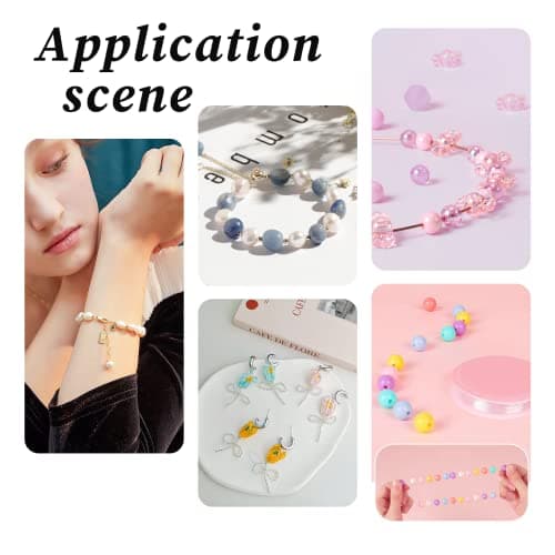 3153 Pièces Perles a Ecraser, Perles a Ecraser pour Bijoux Perles a Sertir Intercalaire en Laiton Perle a Ecraser pour Colliers Bracelet La Fabrication de Bijoux, Bijoux de Bricolage ou Artisanat