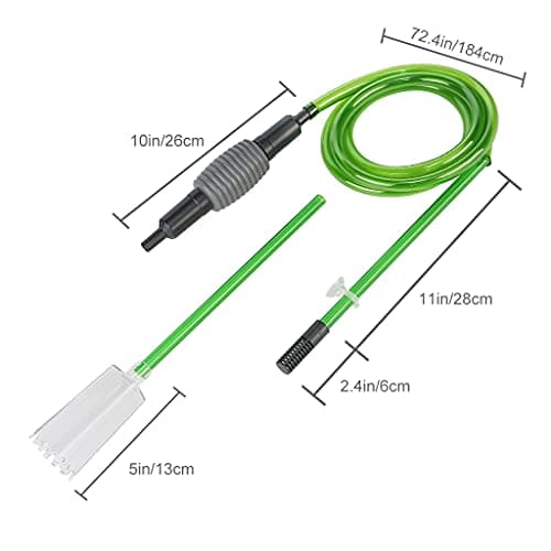 boxtech Aquarium Changer l'eau, Kit de Nettoyage pour Gravier d'aquarium avec Siphon pour Changer l'eau et Nettoyer Le Sable