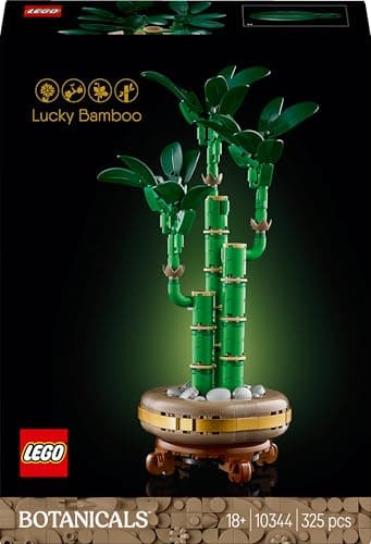 LEGO Botanique 10344 Le bambou de la chance - Plante artificielle et décoration intérieure