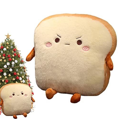 Générique Oreiller en Peluche Toast | Coussin Chauffe-Mains en Peluche - Décor à la Maison Mignon Coussin Chauffe-Mains pour canapés canapés Lits chaises Bureaux