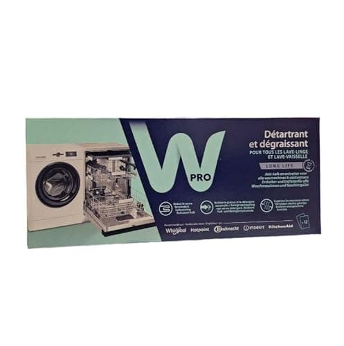 Détartrant/dégraissant 12 sachets Lave-linge 484000008801,C00308429 WPRO Lave-linge 484000008801,C00308429 WPRO
