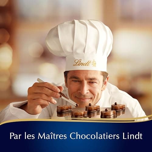 Lindt - Boîte CHAMPS-ÉLYSÉES Édition Triomphe - Assortiment de Chocolats au Lait, Noirs et Blancs - Idéal pour Noël, 460 g