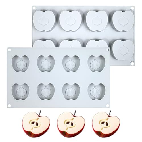 mostsom Moule à mousse en silicone 3D en forme de papillon pour dessert, pudding et chocolat, outils de décoration de gâteau de mariage (G_ Pomme)