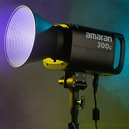Aputure Amaran 300c RGBWW COB LED Studio Éclairage continu 300W CCT 2500K-7500K Bowens Point de Montage LED 26,580 Lux @ 1m Prend en Charge Le contrôle APP