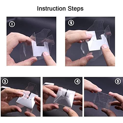 Jisapmzu Lot de 50 boîtes en plastique transparent pour cadeaux, boîtes d'emballage en PVC, emballage cadeau, boîte à chocolats, boîtes cadeaux de mariage, cadeaux