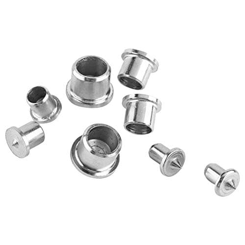 Pointe de Centrage Bois, Lot de 8 Centrage de Goujon 6mm 8mm 10mm 13mm Centreur de Tourillon Marqueurs de Goujon Centre de Cheville Pointes de Goujon en Acier pour Bois Dur Bois Tendre, Creux Solide