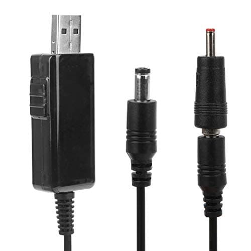 Hilitand Adaptateur élévateur 5V à 9V 12V Câble D'appoint USB à CC Réglable 5521m Cordon de Routeur de Banque D'alimentation pour Affichage Numérique