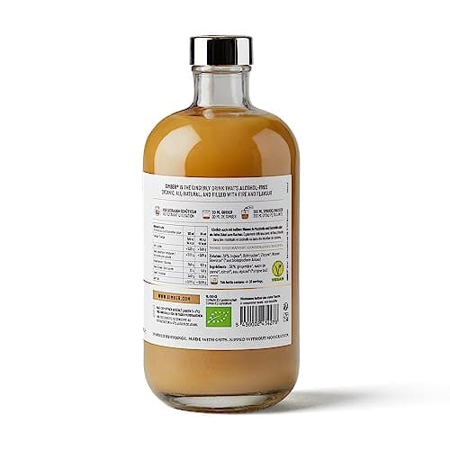 GIMBER Concentré gingembre bio 500 ml | Boisson sans alcool 100% biologique à base de gingembre, citron & épices | Jus de gingembre délicieux premium