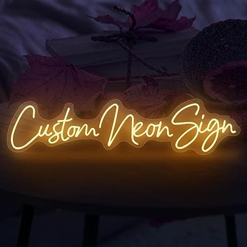 Panneau néon personnalisé, panneau néon personnalisé pour décoration murale, grand panneau néon à LED personnalisé pour entreprise pour chambre à coucher, anniversaire
