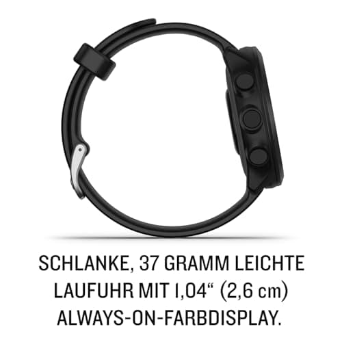 Garmin Forerunner 55 - Montre GPS multi-activités running avec fonctions d’entrainement Garmin Coach et cardio au poignet – Noire