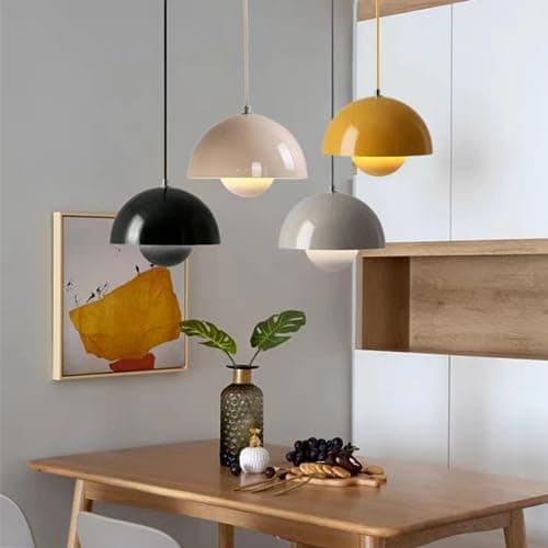 Moderne Lampe Suspendue Minimaliste Bourgeons Fleurs E27 Général-Jaune