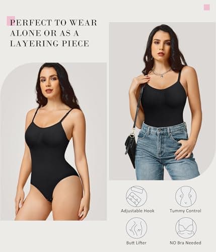 KUMAYES Body Gainant Femme Gaine Amincissant Ventre Plat Invisible Body Sculptant Corset Minceur Lingerie Sculptantes Combinaison Body Shaper (Noir, XL)
