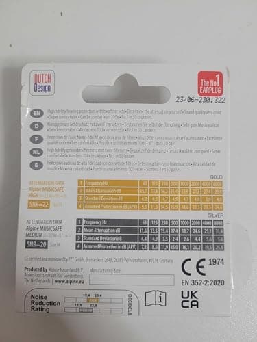 Alpine MusicSafe Bouchons d'oreilles : protection auditives pour musiciens - Haute fidélité du son - 2 jeux de filtres Interchangeables - Hypoallergénique et Réutilisables - Embouts transparents